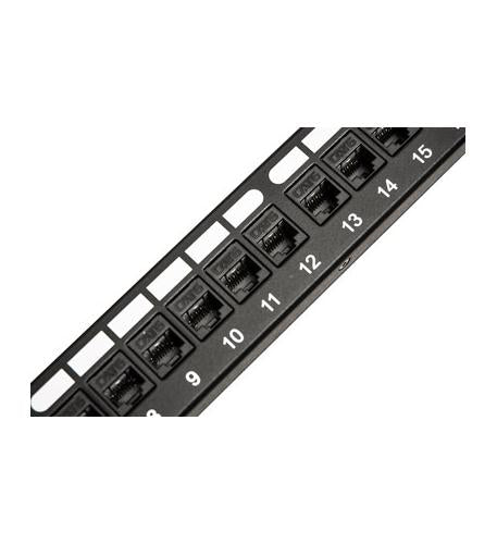 PATCH PANEL,CAT 6, FEED-THRU 24-P,1RMS - ICC-ICMPP24CP6