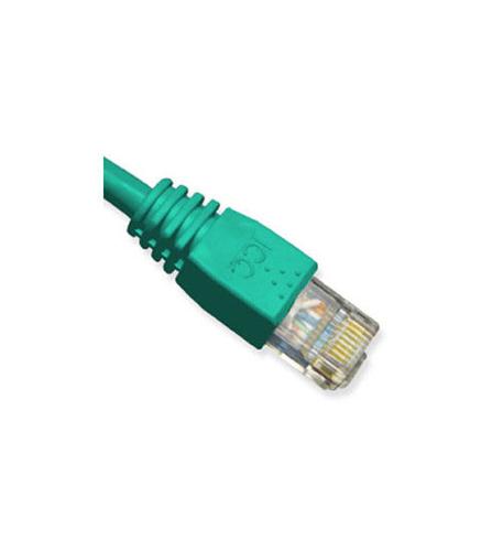 PATCH CORD, CAT 5e, MOLDED BOOT, 1' GN - Secoundary