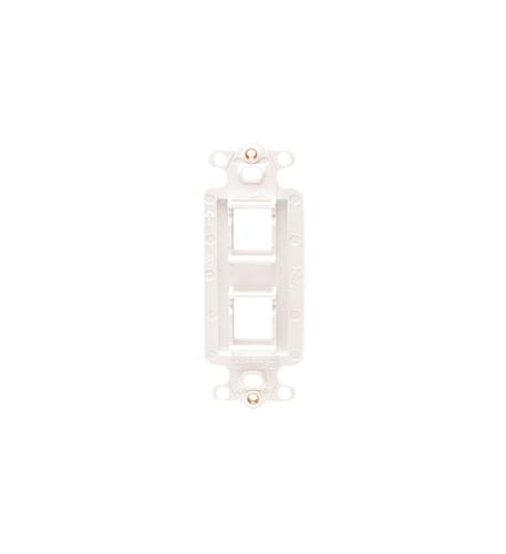 INSERT, DECOREX, 2-PORT, WHITE - ICC-IC107DI2WH