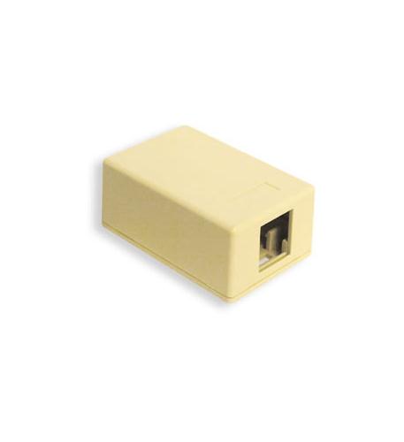 SURFACE MOUNT BOX, 1-PORT, IVORY - ICC-SURFACE-1IV
