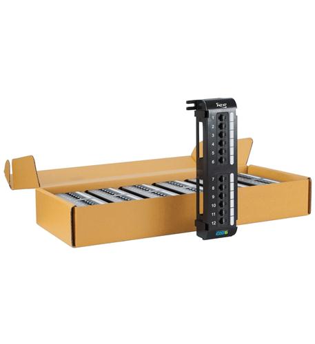 PATCH PANEL, VERT, CAT 6, 12-PORT, 6 PK - Right