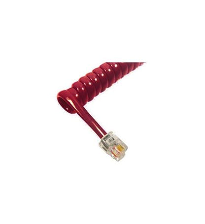 GCHA444012-FCR / 12' RED Handset Cord - 1200RD
