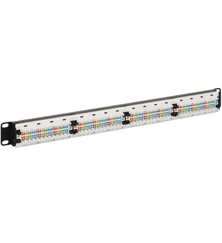 PATCH PANEL, CAT 6, 24-PORT, 1 RMS - ICC-ICMPP02460