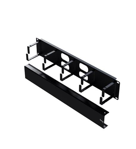 PANEL CABLE MGMT METAL RING AND COVER 2U - ICC-ICCMSCMPK2