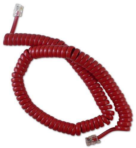 GCHA444012-FCR / 12' RED Handset Cord - 1200RD