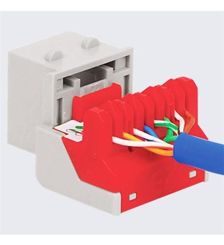 MODULE, CAT 6, EZ, 400 PK, No JackEZ, WH - ICC-IC107L6RWH