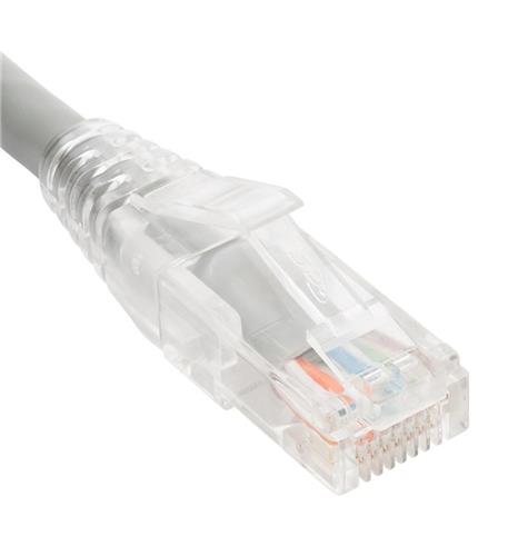 PATCH CORD CAT6 CLEAR BOOT 25' GRAY - Image 2