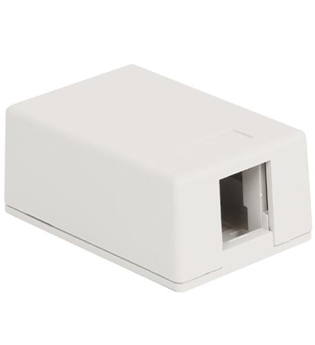 SURFACE MOUNT BOX, 1-PORT, WHITE - ICC-SURFACE-1WH