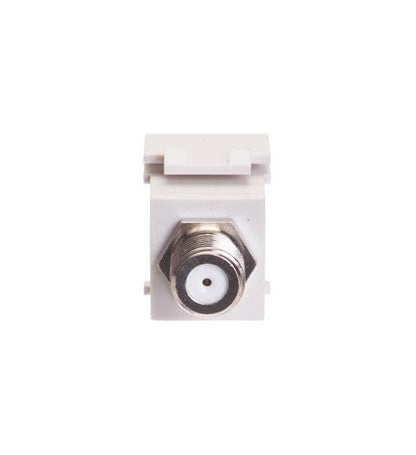 MODULE, F-TYPE, NICKEL PLATED, WHITE - IC107B5FWH
