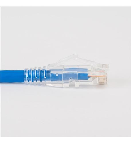 PATCH CORD CAT6 CLEAR BOOT 1' BLUE - ICC-ICPCST01BL