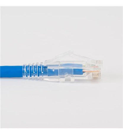 PATCH CORD CAT6 CLEAR BOOT 1' BLUE - ICC-ICPCST01BL