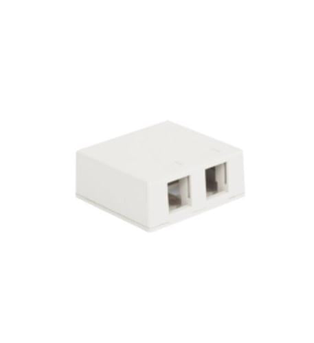 SURFACE MOUNT BOX, 2-PORT, 25PK, WH - ICC-107BC2WH
