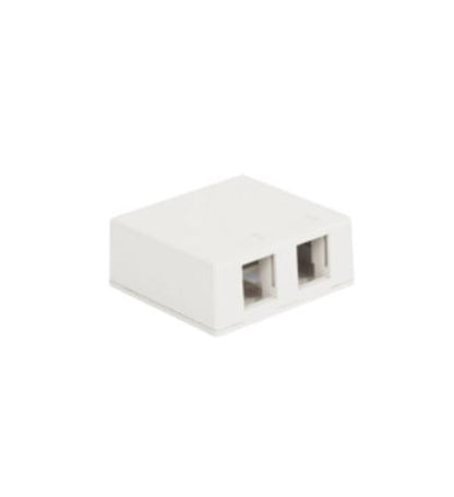 SURFACE MOUNT BOX, 2-PORT, 25PK, WH - ICC-107BC2WH