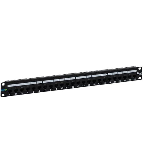PATCH PANEL, CAT 6A, 24-PORT, 1 RMS - ICC-ICMPP0246B