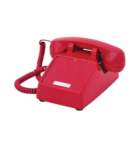 250047-VBA-NDL Red desk no dial - ITT-2500NDL-RD