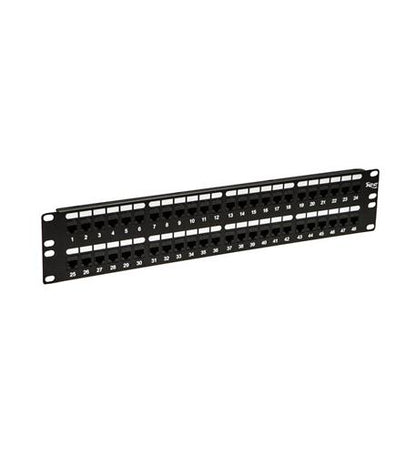 PATCH PANEL,CAT 6, FEED-THRU 48-P,2RMS - ICC-ICMPP48CP6