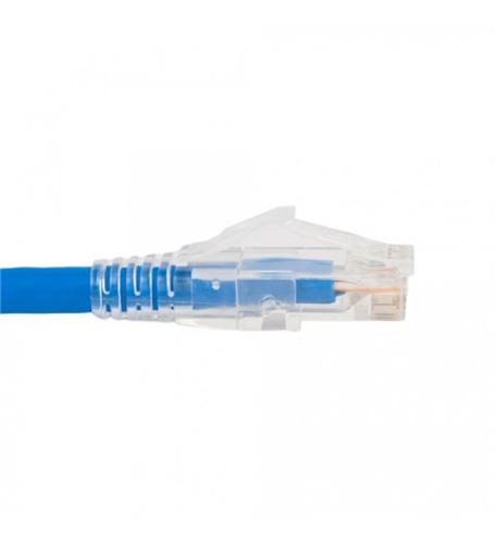 PATCH CORD, CAT5e, CLEAR BOOT, 1' BLUE - ICC-ICPCSP01BL