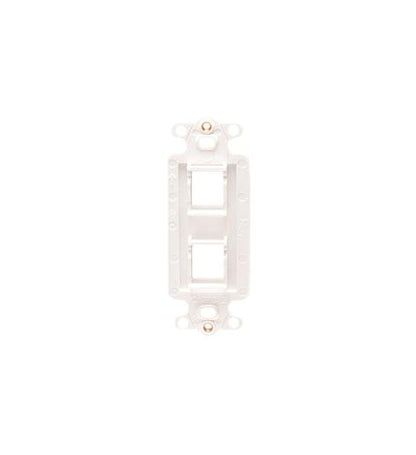 INSERT, DECOREX, 2-PORT, WHITE - ICC-IC107DI2WH