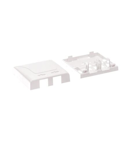 SURFACE MOUNT BOX, ELITE, 2-PORT, WHITE - ICC-IC108SB2WH