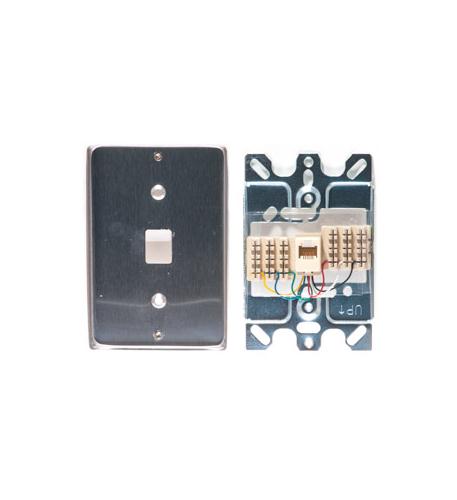 Wall Plate IDC 6P6C STAINLESS STEEL - ICC-IC630DA6SS