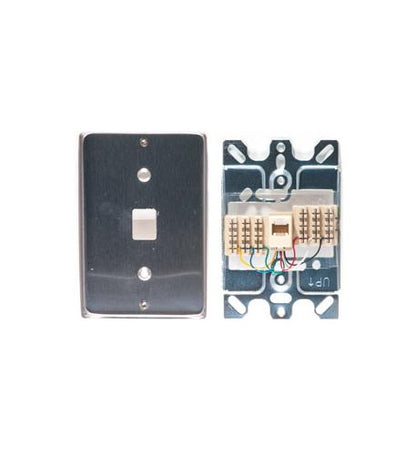 Wall Plate IDC 6P6C STAINLESS STEEL - ICC-IC630DA6SS