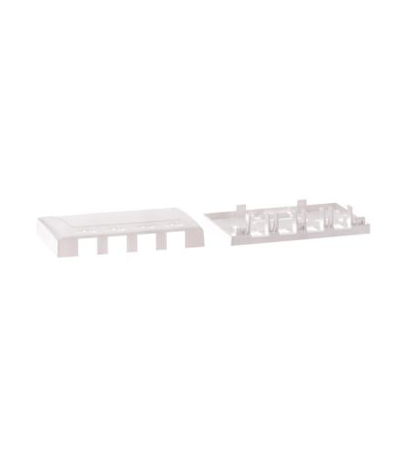 SURFACE MOUNT BOX, ELITE, 4-PORT, WHITE - ICC-IC108SB4WH
