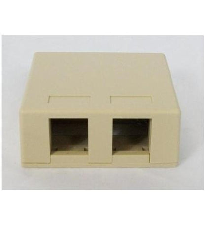 SURFACE MOUNT BOX, 2-PORT, 25PK, IV - ICC-IC107BC2IV