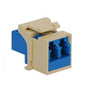 MODULE, FIBER OPTIC, LC, DUPLEX, IVORY - ICC-IC107LC2IV