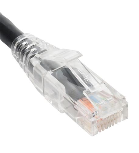PATCH CORD CAT6 CLEAR BOOT 1' BLACK - ICC-ICPCST01BK

