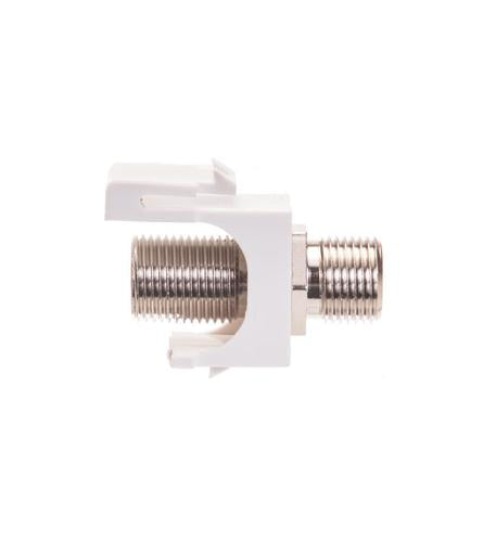 MODULE, F-TYPE, NICKEL PLATED, WHITE - IC107B5FWH