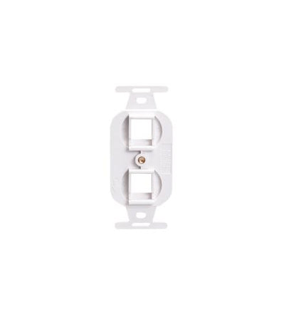 INSERT, ELECTRICAL, 2-PORT, WHITE - ICC-IC107DPIWH