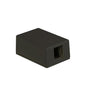 SURFACE MOUNT BOX, 1-PORT, BLACK - ICC-SURFACE-1BK
