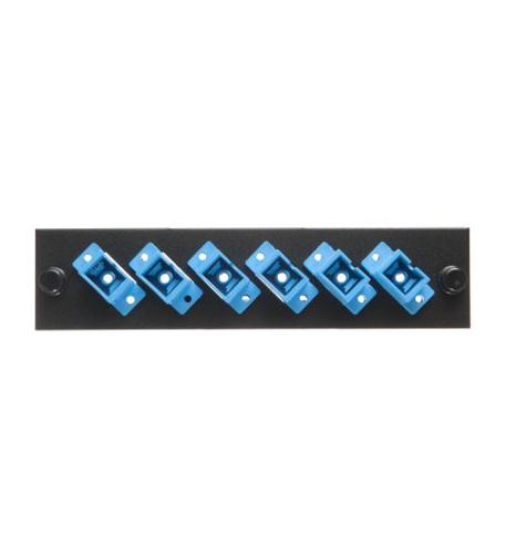 ADAPTER PANEL, 3 DUPLEX SC, 6F, BLUE, SM - ICFOPS26BK