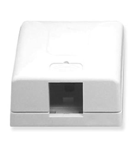 SURFACE MOUNT BOX, ELITE, 1-PORT, WHITE - Primary Image