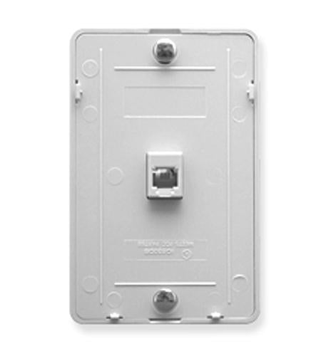 Wall Plate IDC 6P6C - White - Primary Image