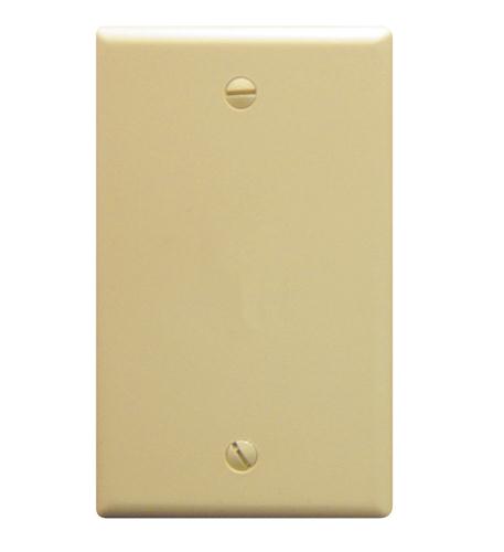 Flush Wall Plate Blank IVORY - Primary Image