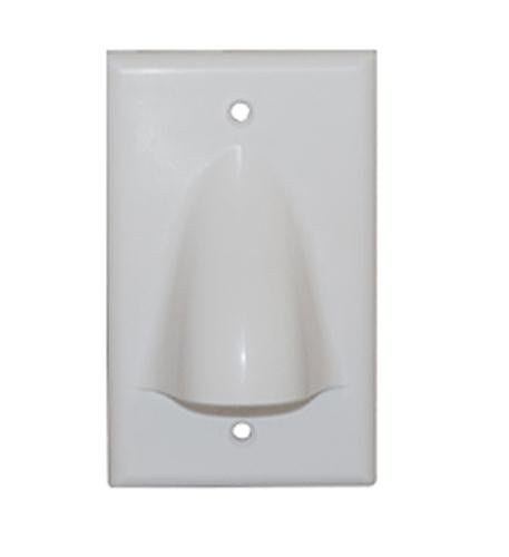 FACEPLATE 1 GANG BULK NOSE WHITE - Primary Image