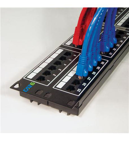 PATCH PANEL, CAT 6, 48-PORT, 2 RMS - Connected