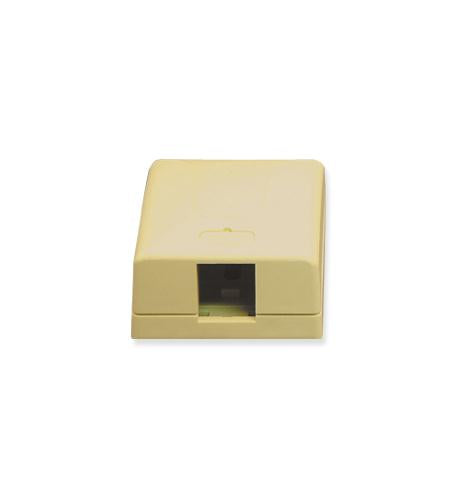 SURFACE MOUNT BOX, 1-PORT, IVORY - Primary Image