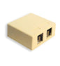 SURFACE MOUNT BOX, 2-PORT, IVORY - Primary Image