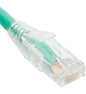 PATCH CORD, CAT 6, CLEAR BOOT, 7' GREEN - ICC-ICPCST07GN