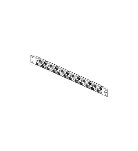 PATCH PANEL, BLANK, EZ, 24-PORT, 1 RMS - ICC-IC107BE241