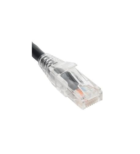 PATCH CORD, CAT5e, CLEAR BOOT, 7' BLACK - ICC-ICPCSP07BK
