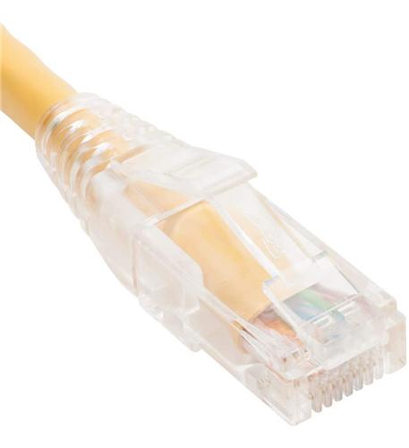 PATCH CORD CAT6 CLEAR BOOT 5' YELLOW - ICC-ICPCST05YL