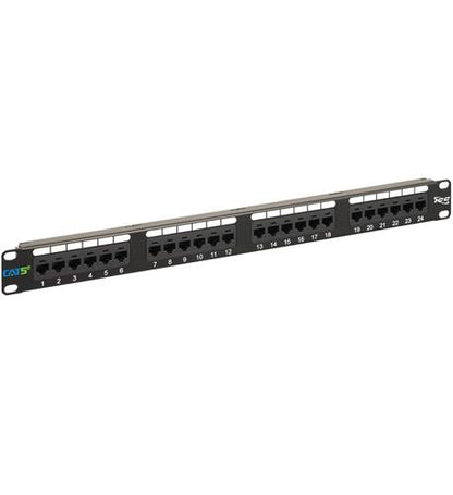 PATCH PANEL, CAT 5e, 24-PORT, 1 RMS - ICC-ICMPP0245E
