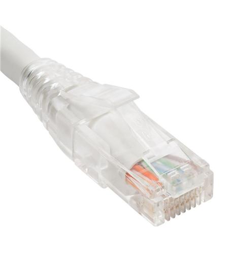 PATCH CORD CAT6 CLEAR BOOT 10' WHITE - ICC-ICPCST10WH