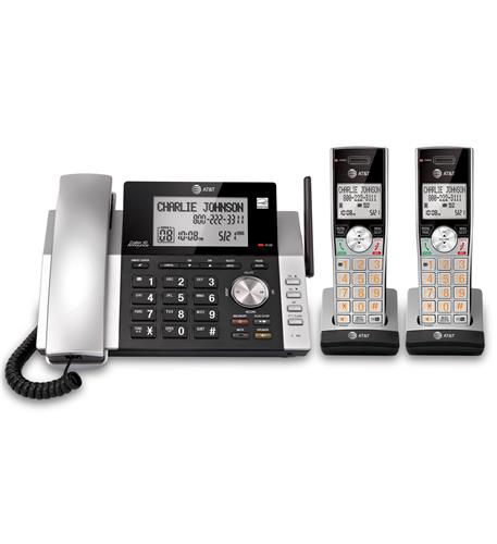 2 Handset Corded Cordless Answering Sys - ATT-CL84215