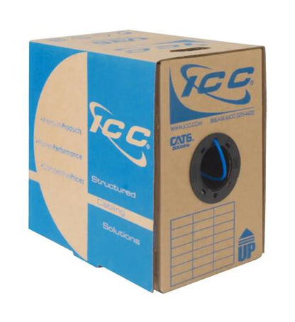 CAT6 PLENUM VALUE LINE 500 MHz BLUE - ICC-ICCABT6VBL
