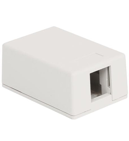 SURFACE MOUNT BOX, 1-PORT, 25PK, WH - ICC-IC107BC1WH