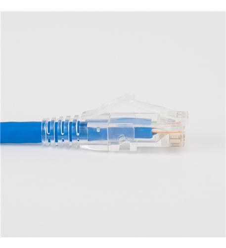 PATCH CORD, CAT6, CLEAR BOOT, 14' BLUE - ICC-ICPCST14BL